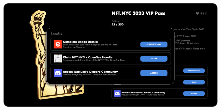 NFTNYC Pass with Benefits