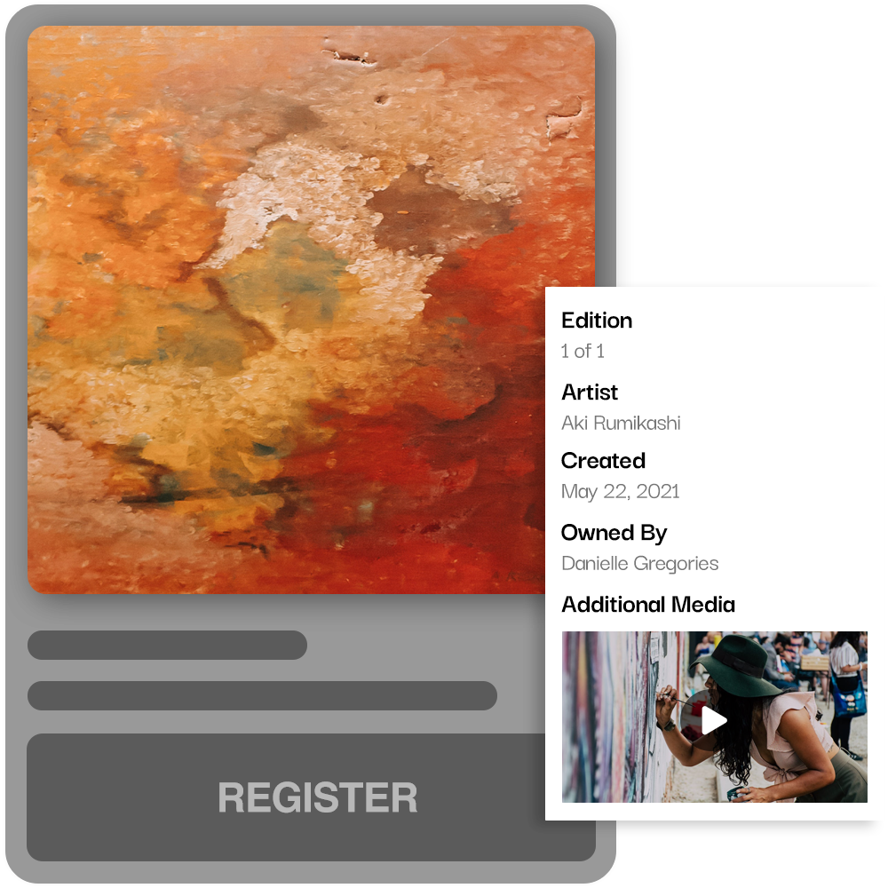 Register Physical Artwork using an NFT